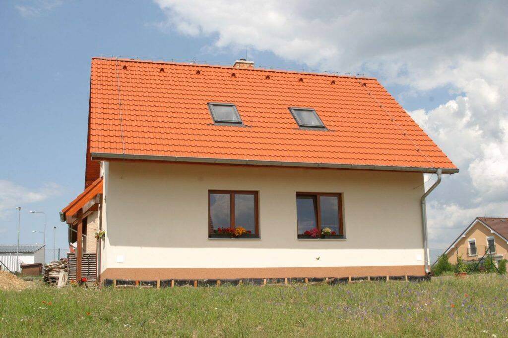 Dokončený rodinný dům v Unhošti realizovaný společností Stavba Bartoš